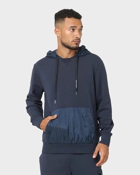 Explain Dual Layer Fabric Armani Exchange Felpa Hoodie Outer Space