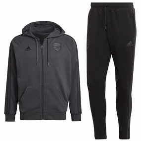 NonRestrictive Movement Panels Arsenal Casual 3S hooded presentation tracksuit 2022/23 grey - Adidas