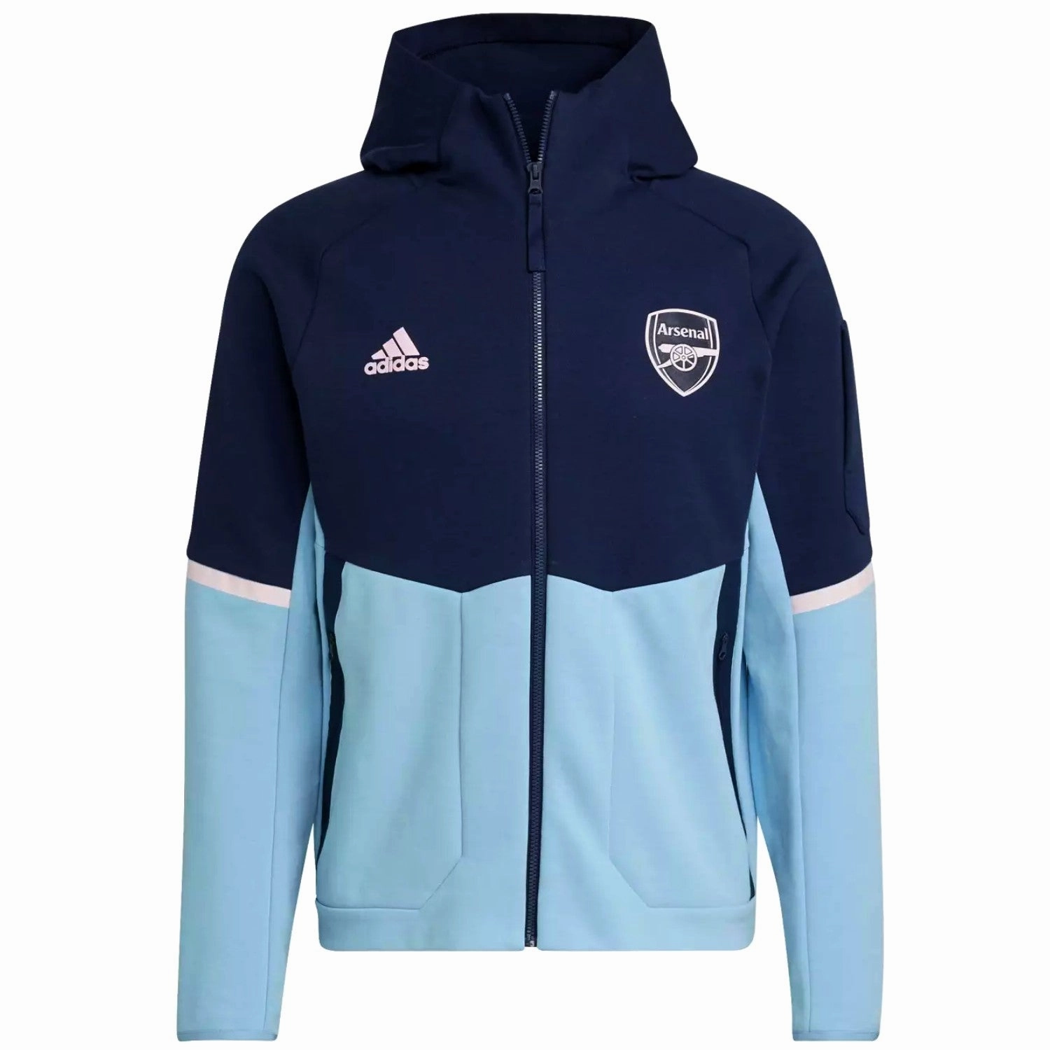 MultiClimateAdaptive natural fabric Arsenal FC pre-match EU presentation jacket 2022/23 - Adidas