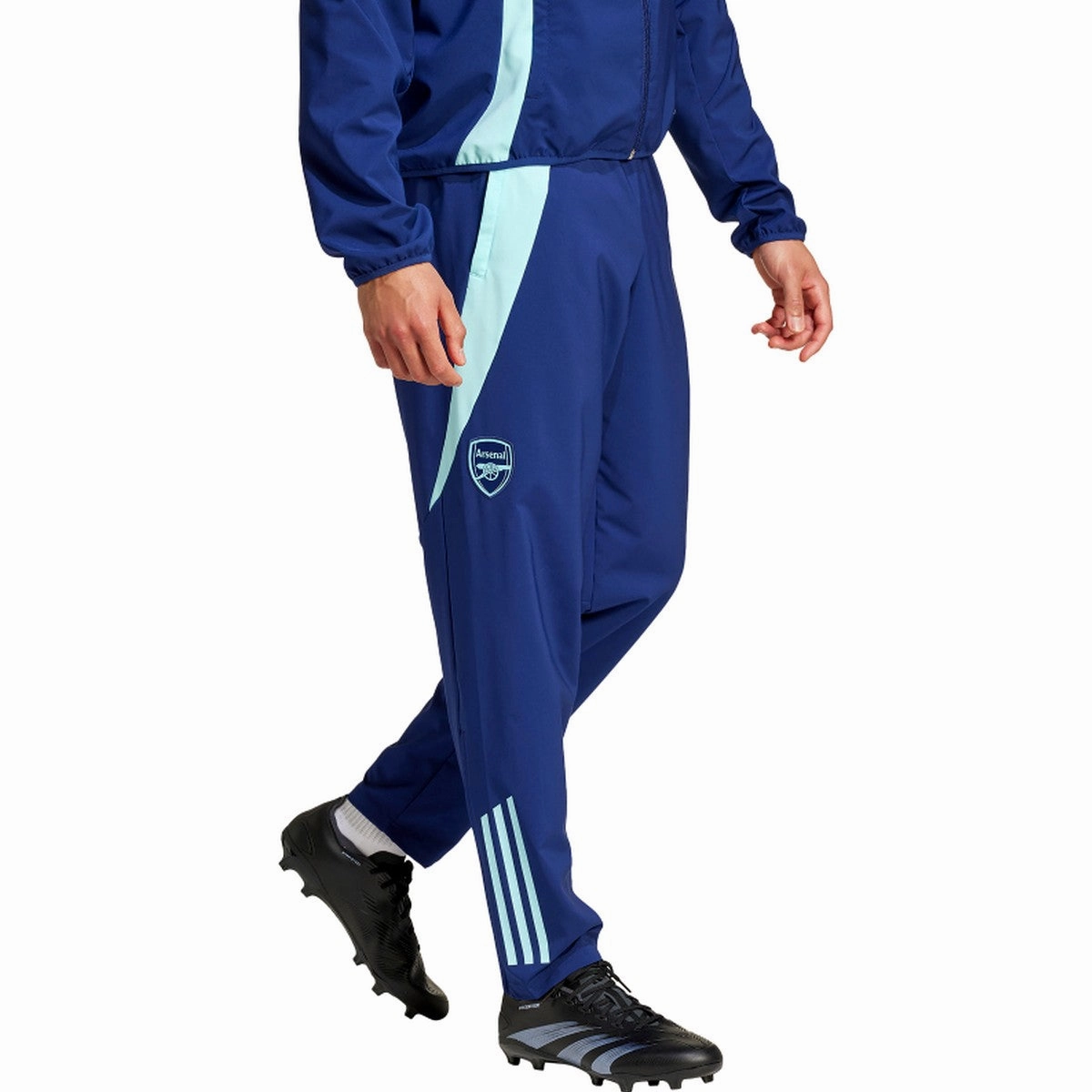 Arsenal FC presentation soccer tracksuit 2024/25 navy blue - Adidas Iconic