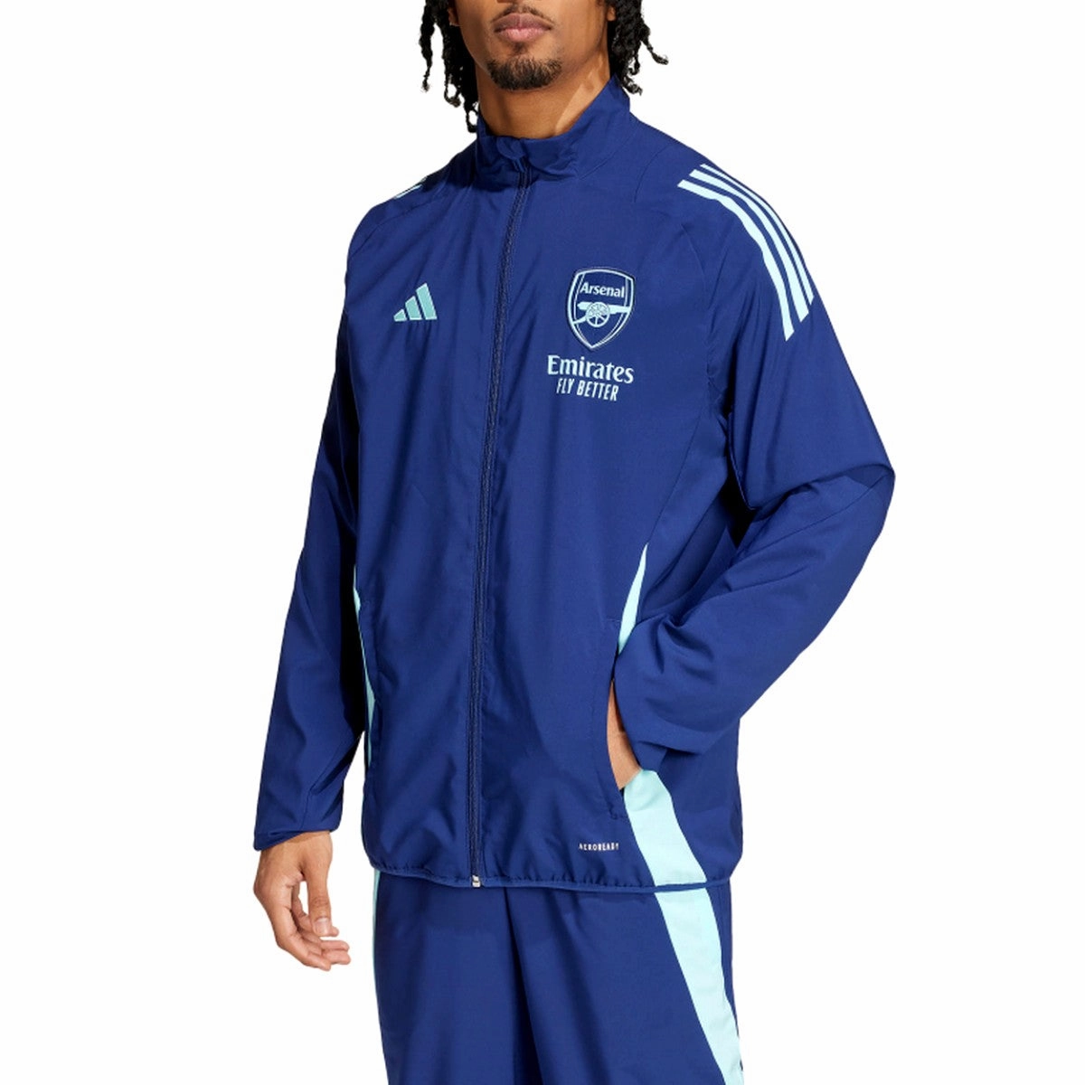 Movement Apparel Arsenal FC presentation soccer tracksuit 2024/25 navy blue - Adidas