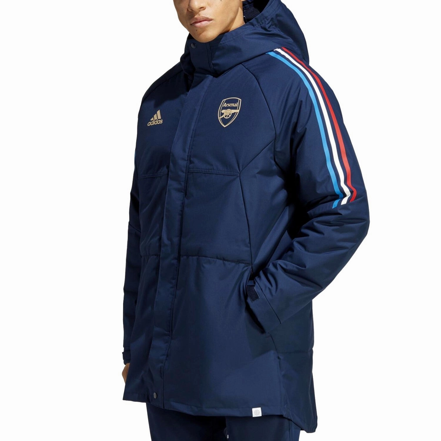 thinsulate Arsenal FC Soccer parka down jacket 2022/23 navy blue - Adidas