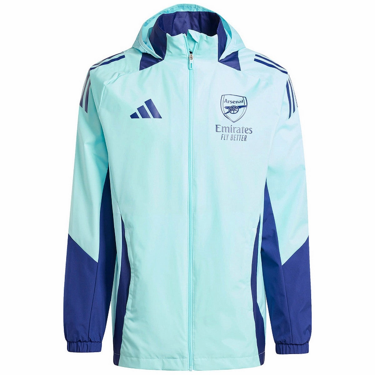 Arsenal FC soccer training rain jacket 2024/25 - Adidas Outdoor Fit
