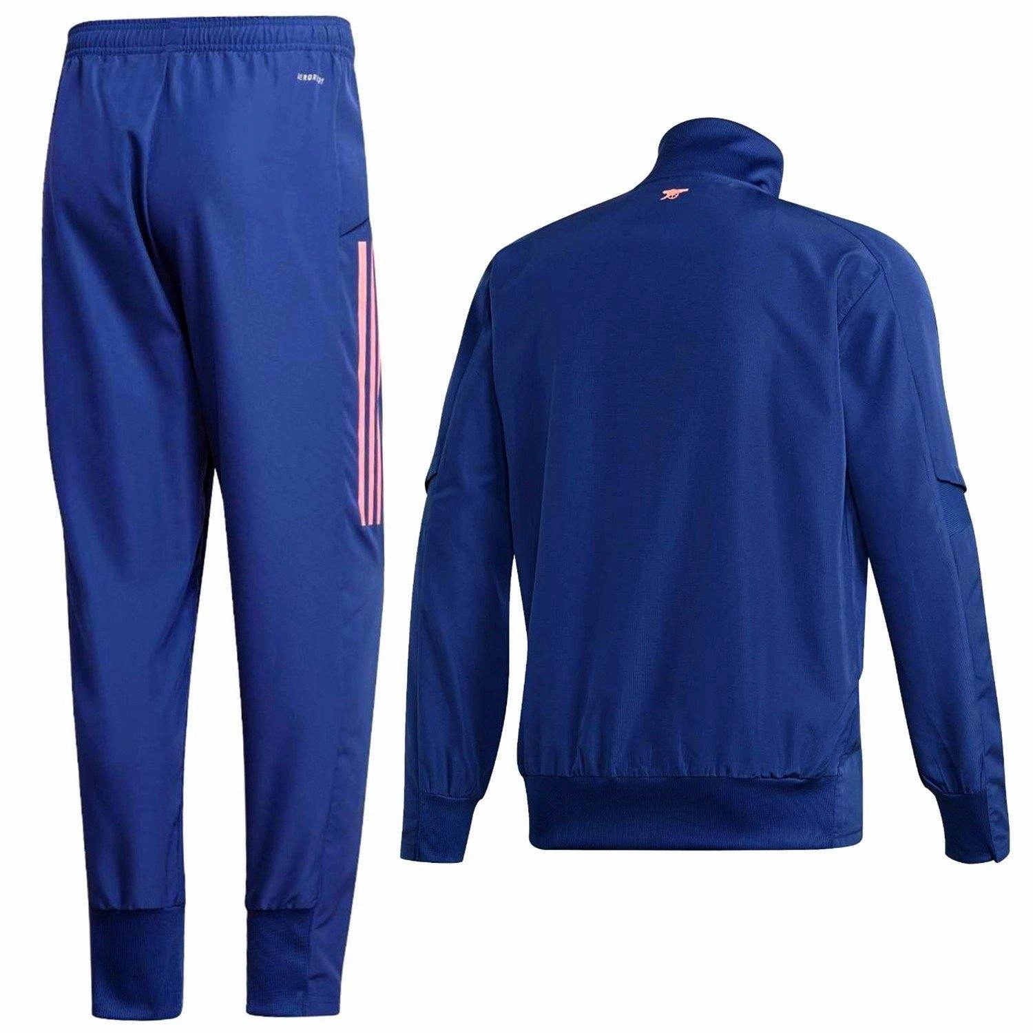 Arsenal navy presentation Soccer tracksuit 2020/21 - Adidas NonChafingCuffs dust-resistant