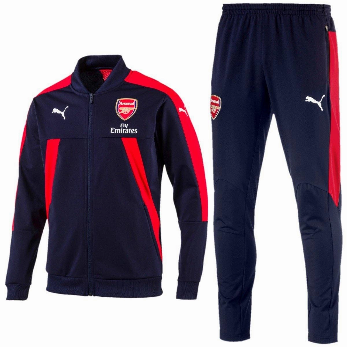 promotion venue Bespoke Arsenal Pre-Match Training Soccer Tracksuit 2017 Navy - Puma