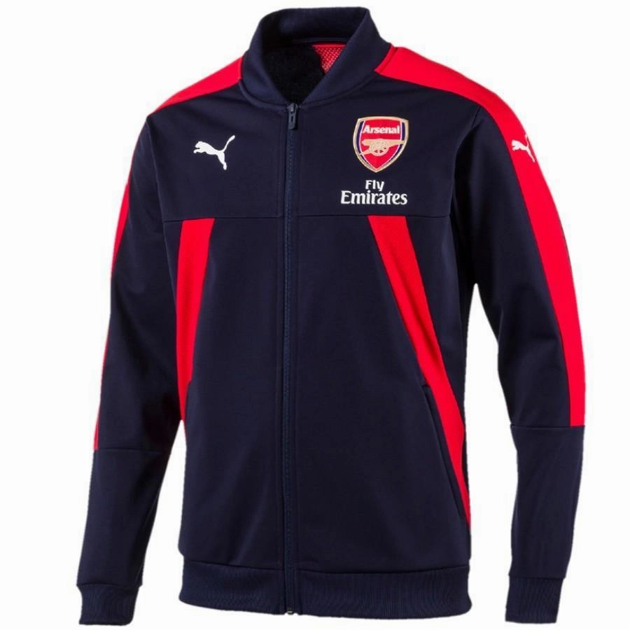fitness gear MovementOptimized Arsenal Pre-Match Training Soccer Tracksuit 2017 Navy - Puma