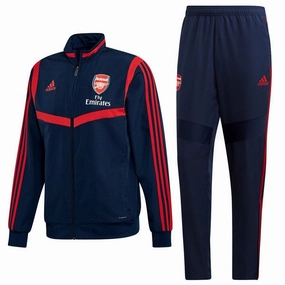 stress relief Sporty Look Arsenal presentation Soccer tracksuit navy 2019/20 - Adidas