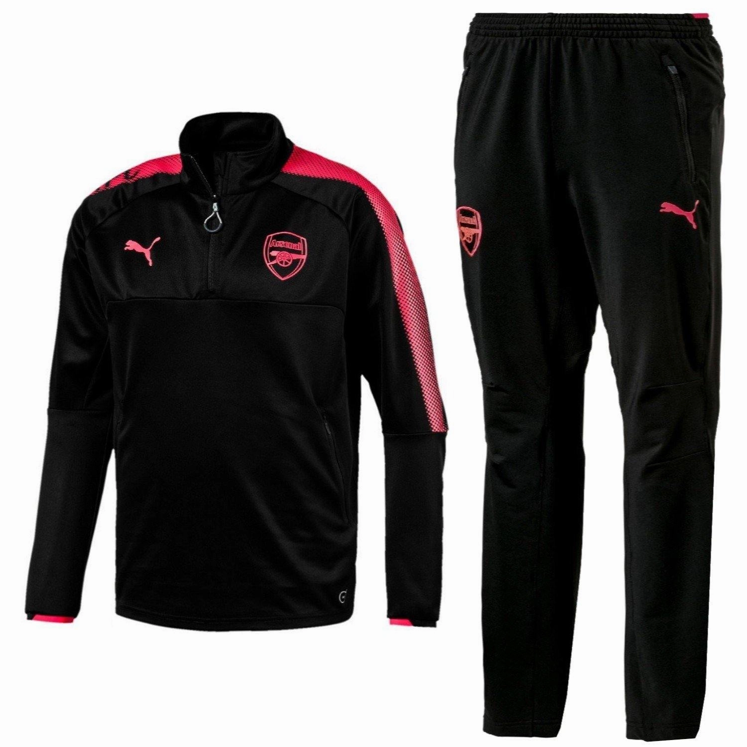 Classic Arsenal Training Technical Soccer Tracksuit 2017/18 Black - Puma