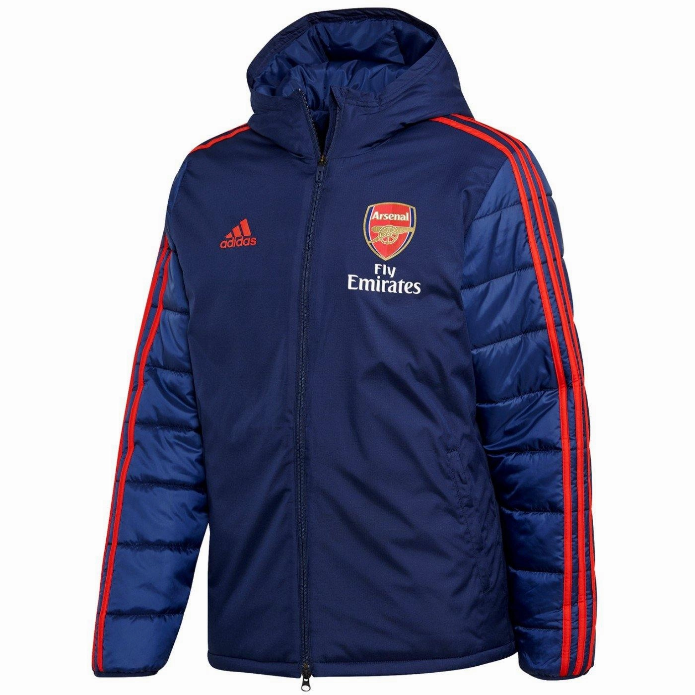 Arsenal winter training bench soccer jacket 2019/20 - Adidas Shampoo Stretchable Fabric