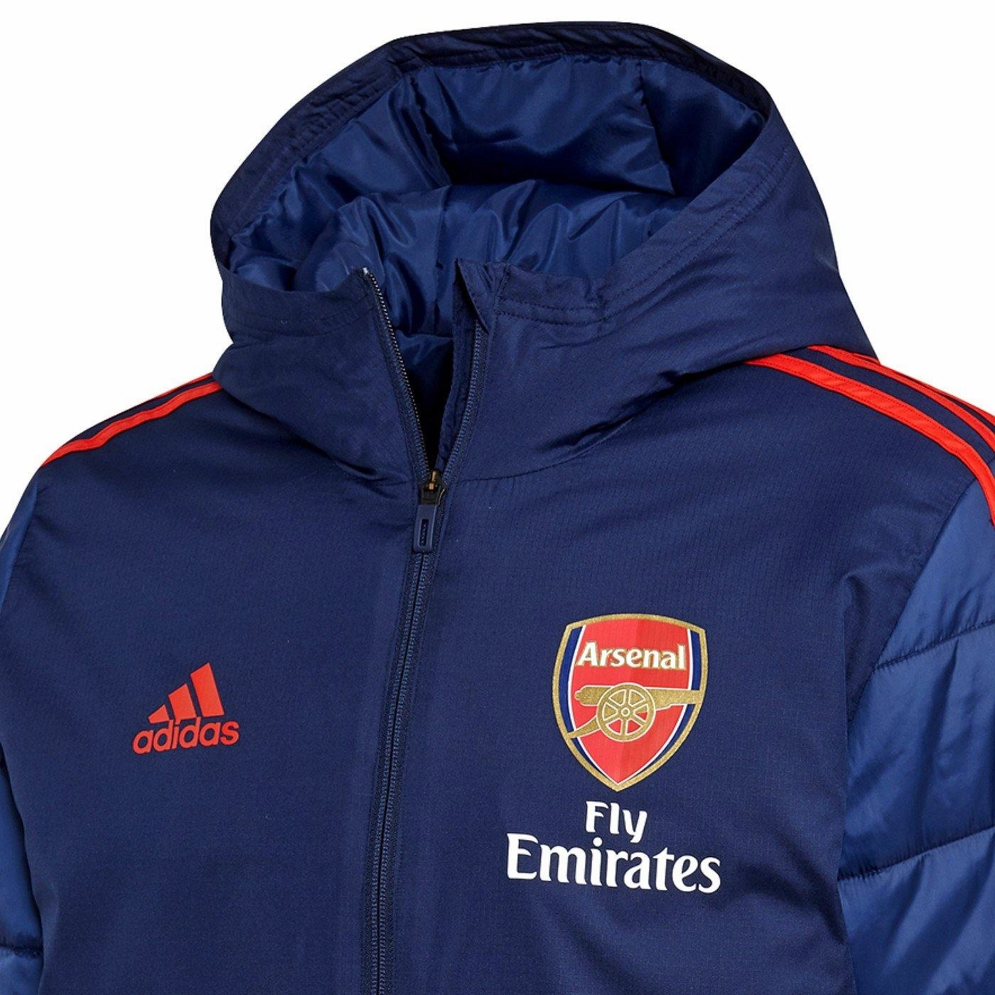 Arsenal winter training bench soccer jacket 2019/20 - Adidas HighDensity Stitching GPS