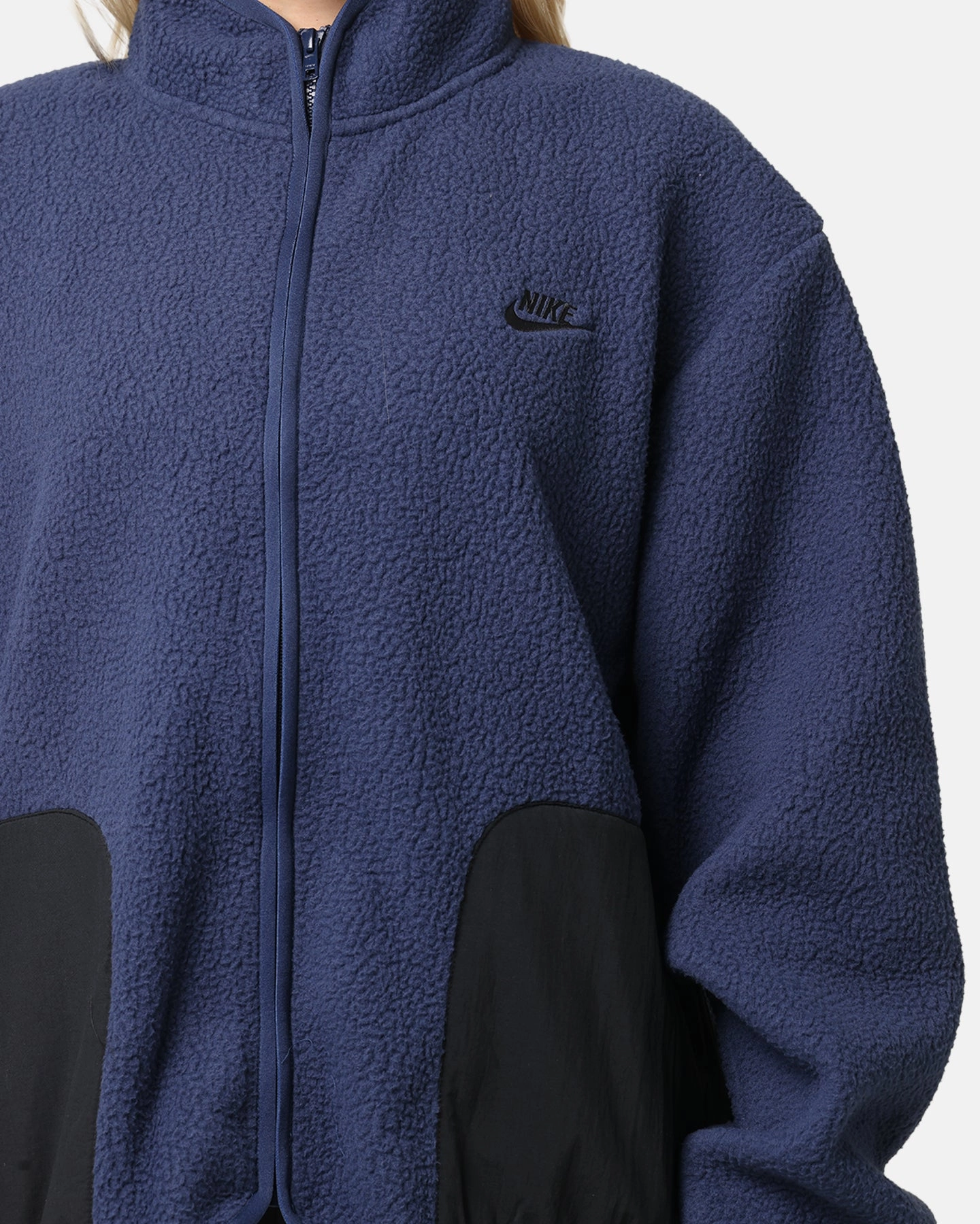 Travel Essential Nike Sherpa Winter Jacket Midnight Navy/Black