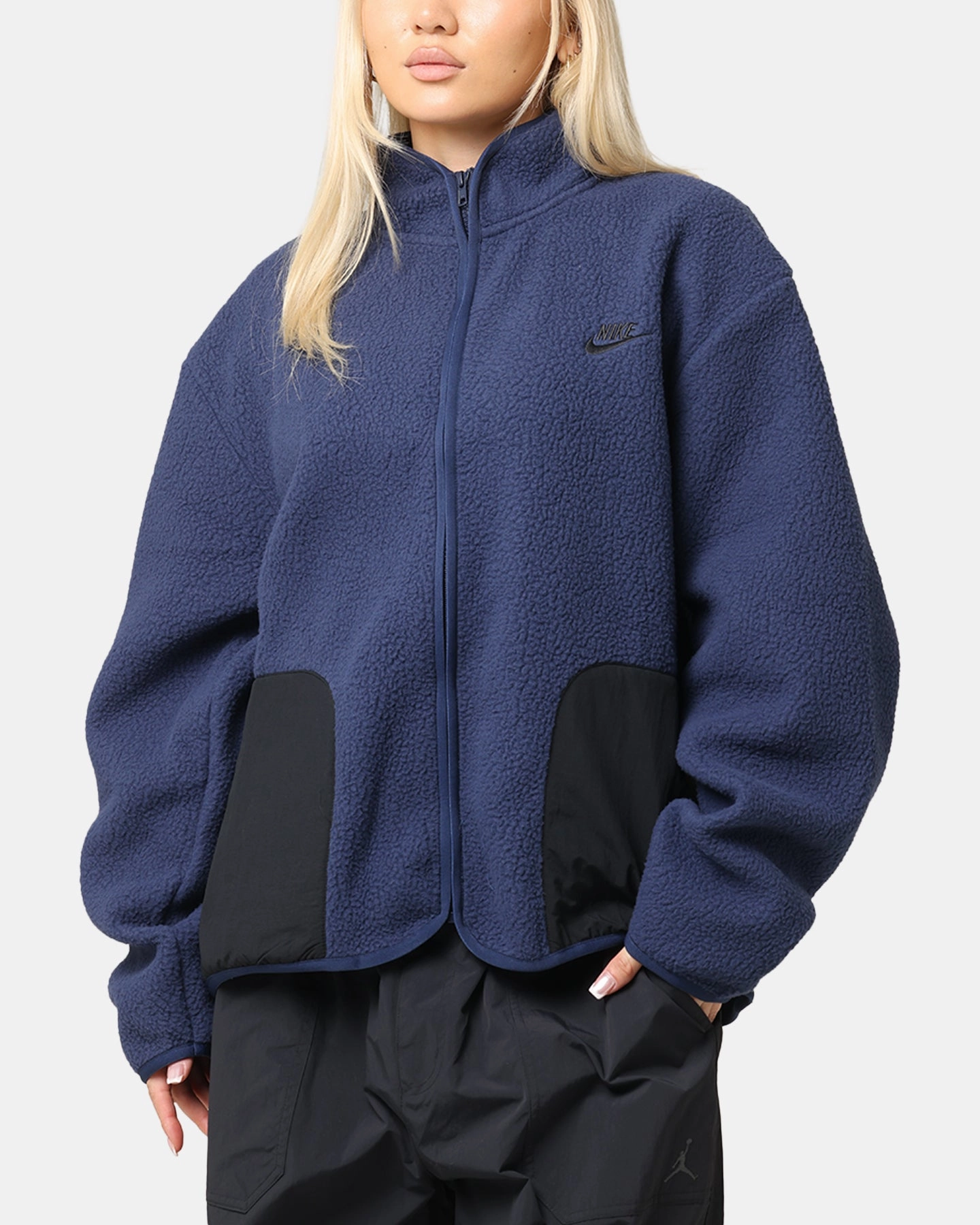 Nike Sherpa Winter Jacket Midnight Navy/Black Spark Collaborate