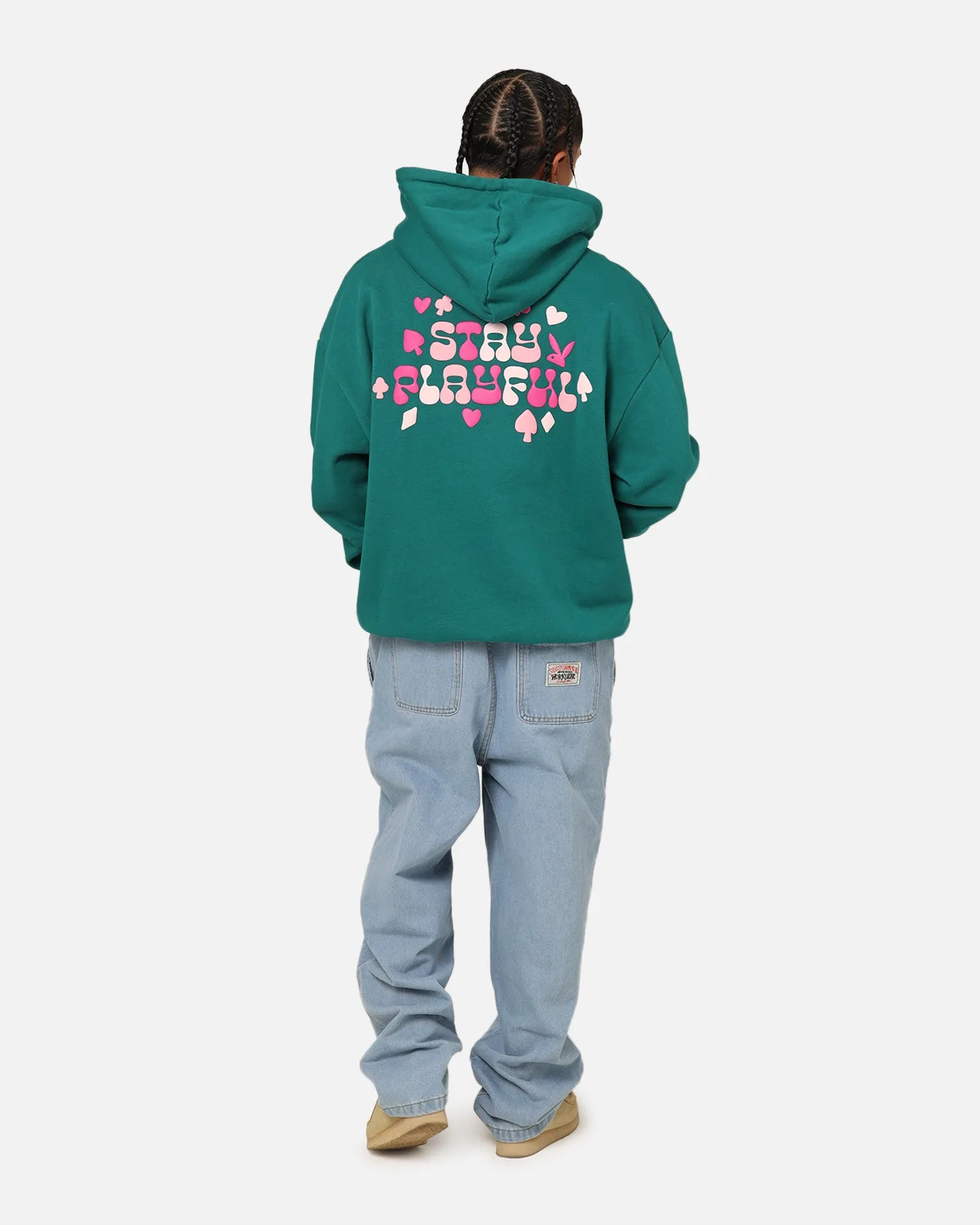Playboy Stay Playful Hoodie Forest Green Durable Stitching