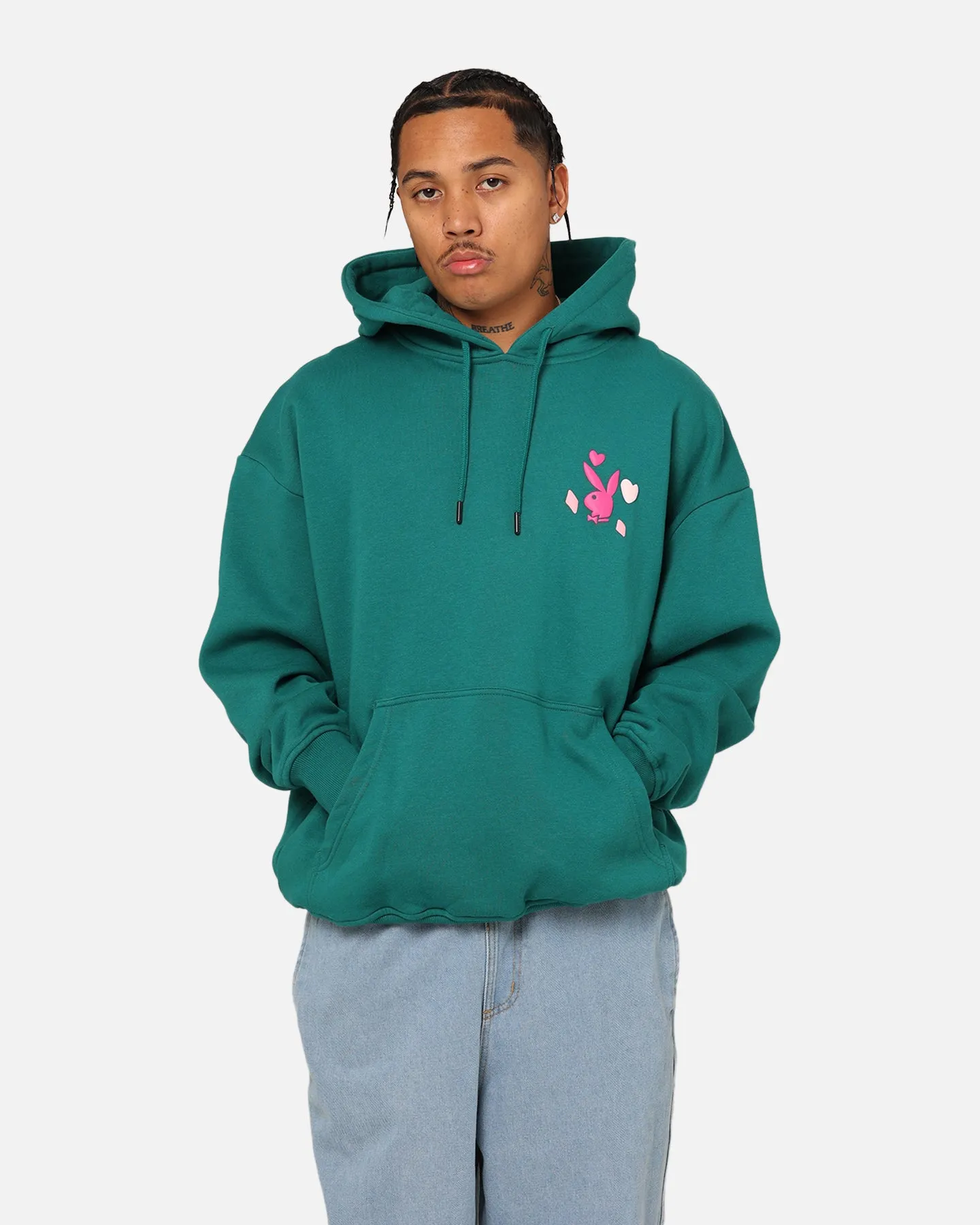 Playboy Stay Playful Hoodie Forest Green Flexible Layer Grade