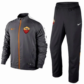 varnish hypoallergenic As Roma Grey Presentation Soccer Tracksuit 2015 - Nike