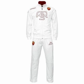 As Roma Presentation Soccer Tracksuit 2012 Kappa - White AntiPilling Finish national