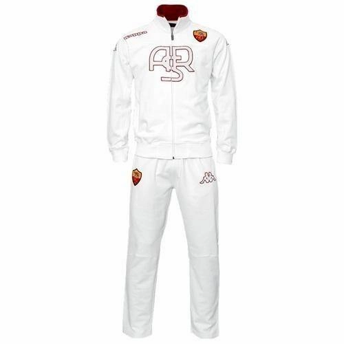 DWRCoatedFabric As Roma Presentation Soccer Tracksuit 2012 Kappa - White