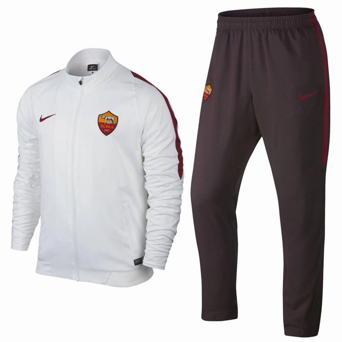 As Roma Presentation Soccer Tracksuit 2015/16 - Nike HighImpact Support System ribbon venue