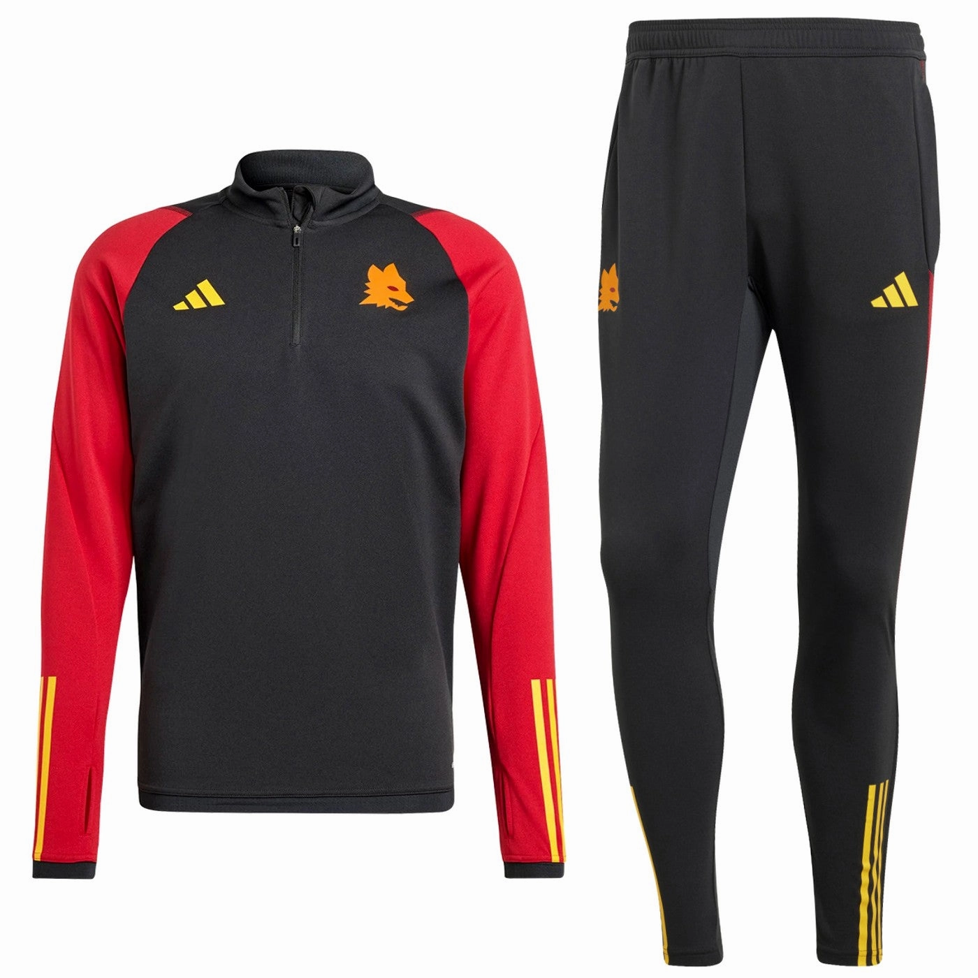 AS Roma training technical Soccer tracksuit 2023/24 - Adidas Skiing