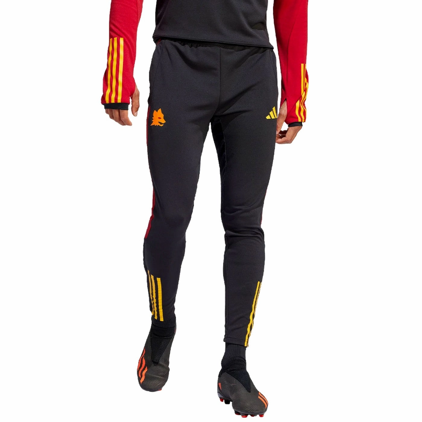 Tactical AS Roma training technical Soccer tracksuit 2023/24 - Adidas