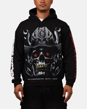 Summer Smash Cowboy Vintage Hoodie Washed Black Booking