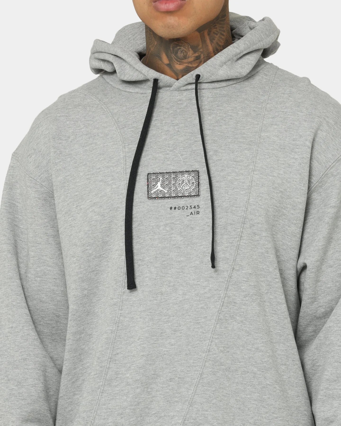 Jordan X Paris Saint-Germain Fleece Pullover Hoodie Dark Grey Heather Discuss