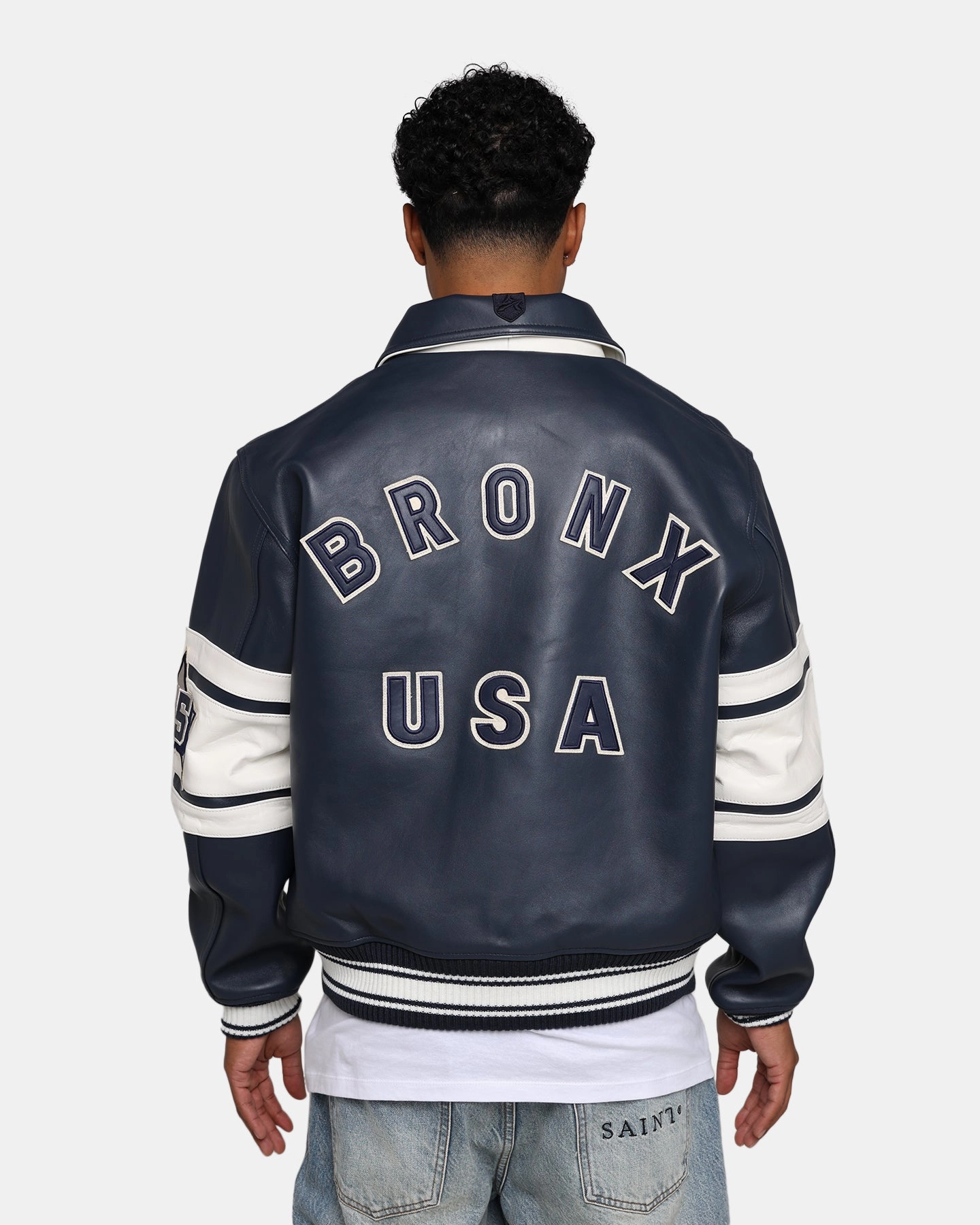 Worth Avirex Bronx Jacket Varsity Blue
