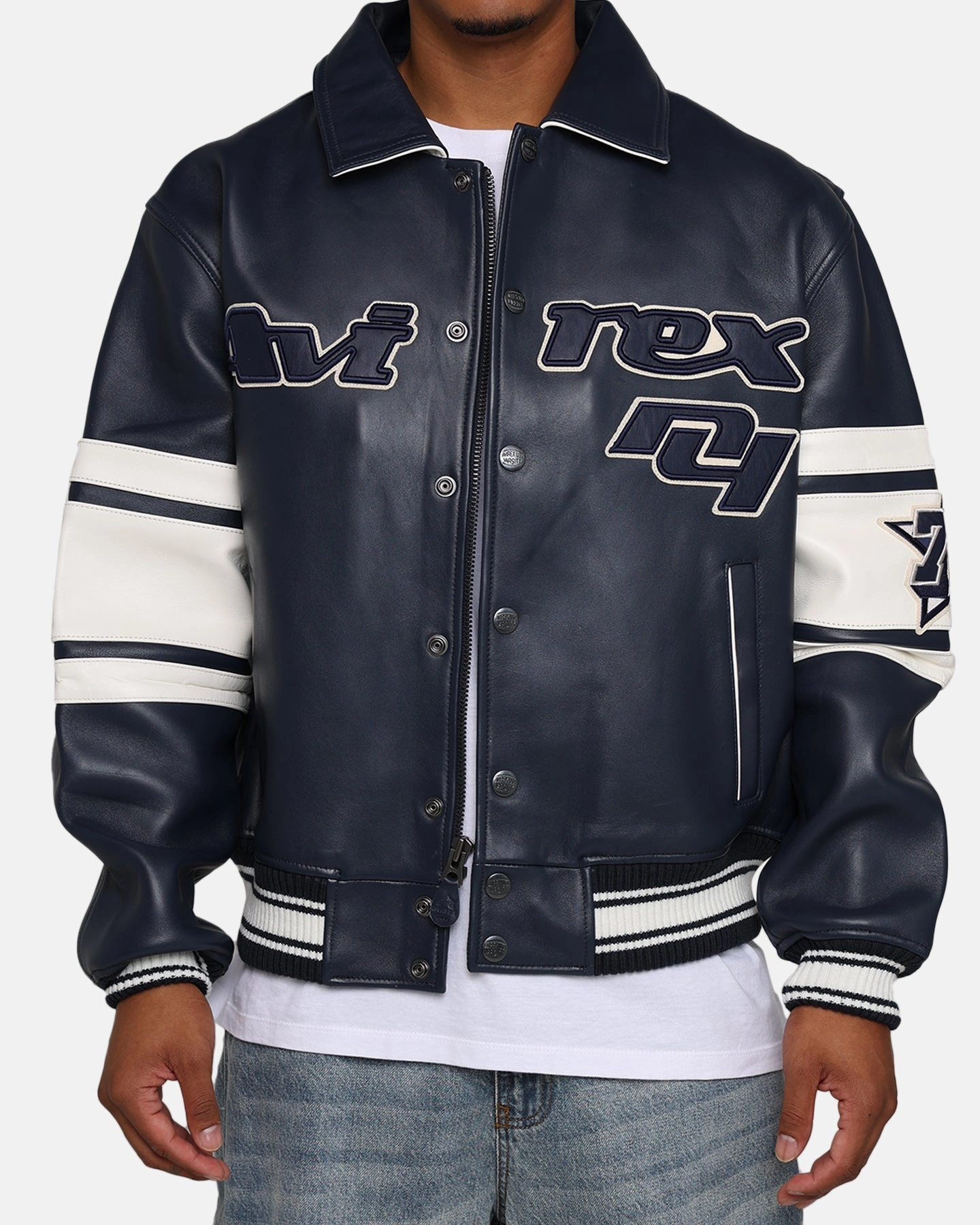 Avirex Bronx Jacket Varsity Blue City Streets