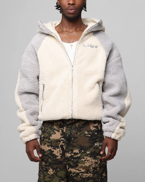 Loiter Speedway Fleece Jacket Stone High-Performance Wear