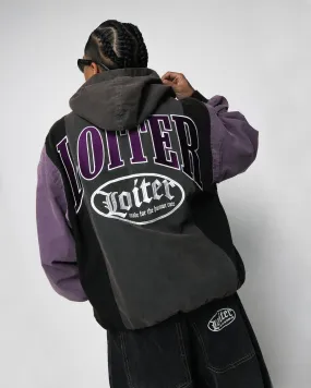 Loiter Splinter Hoodie Charcoal/Purple State