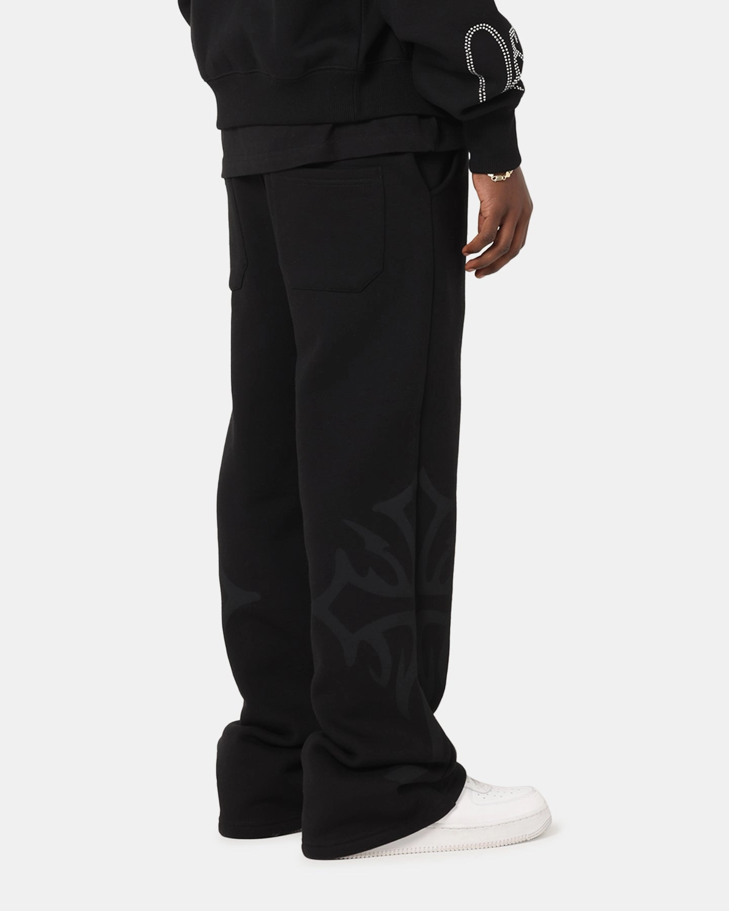 smooth zipper Weekend Ready Ed Hardy Trinity Sweatpants Black