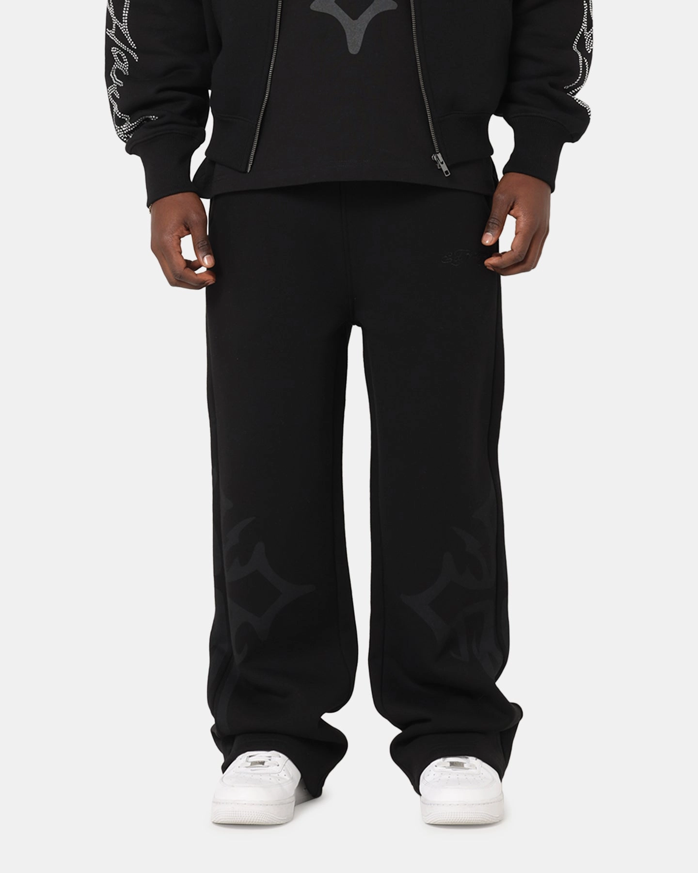 AdjustableDrawstring Ed Hardy Trinity Sweatpants Black