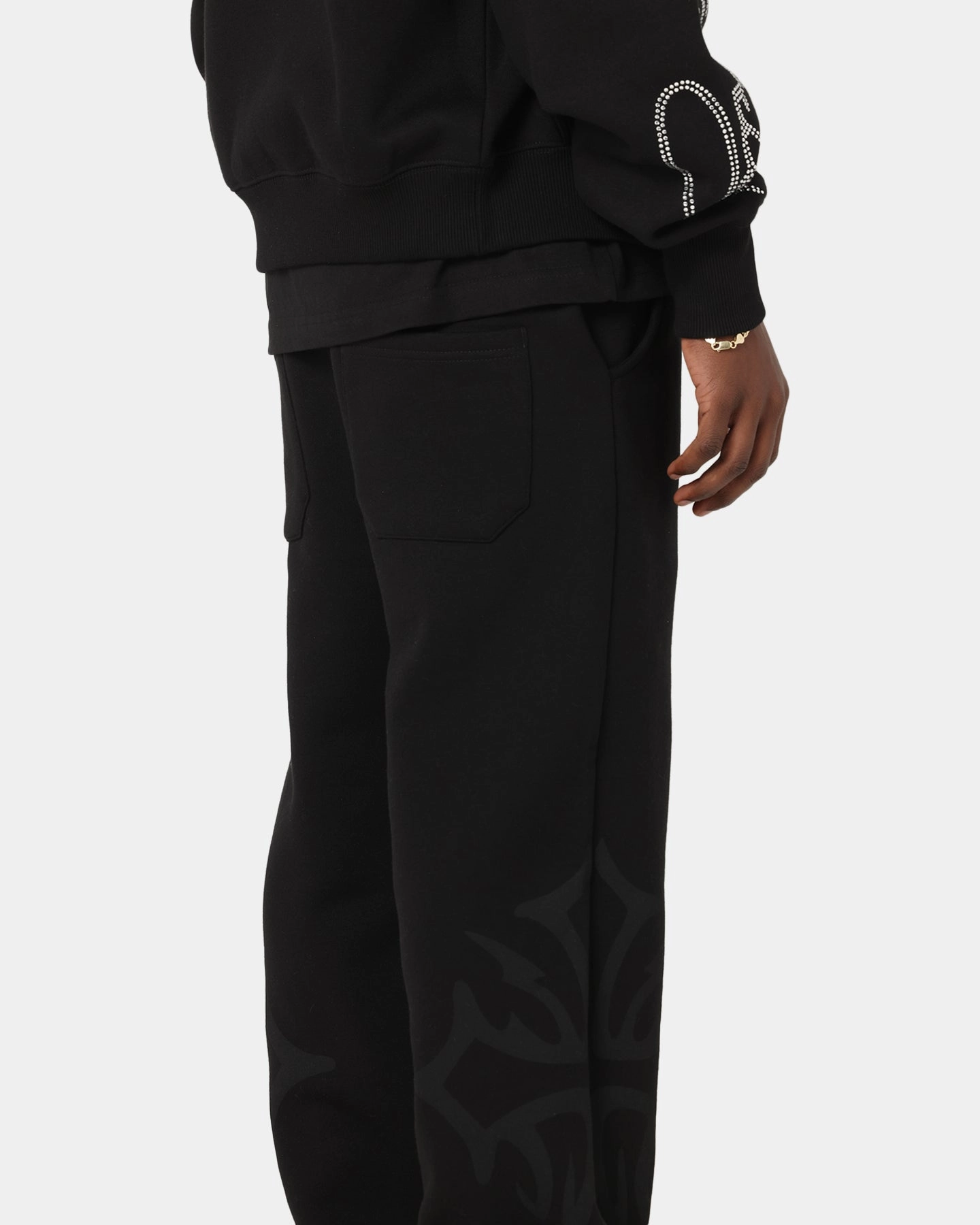 Ed Hardy Trinity Sweatpants Black High Waist Stretch