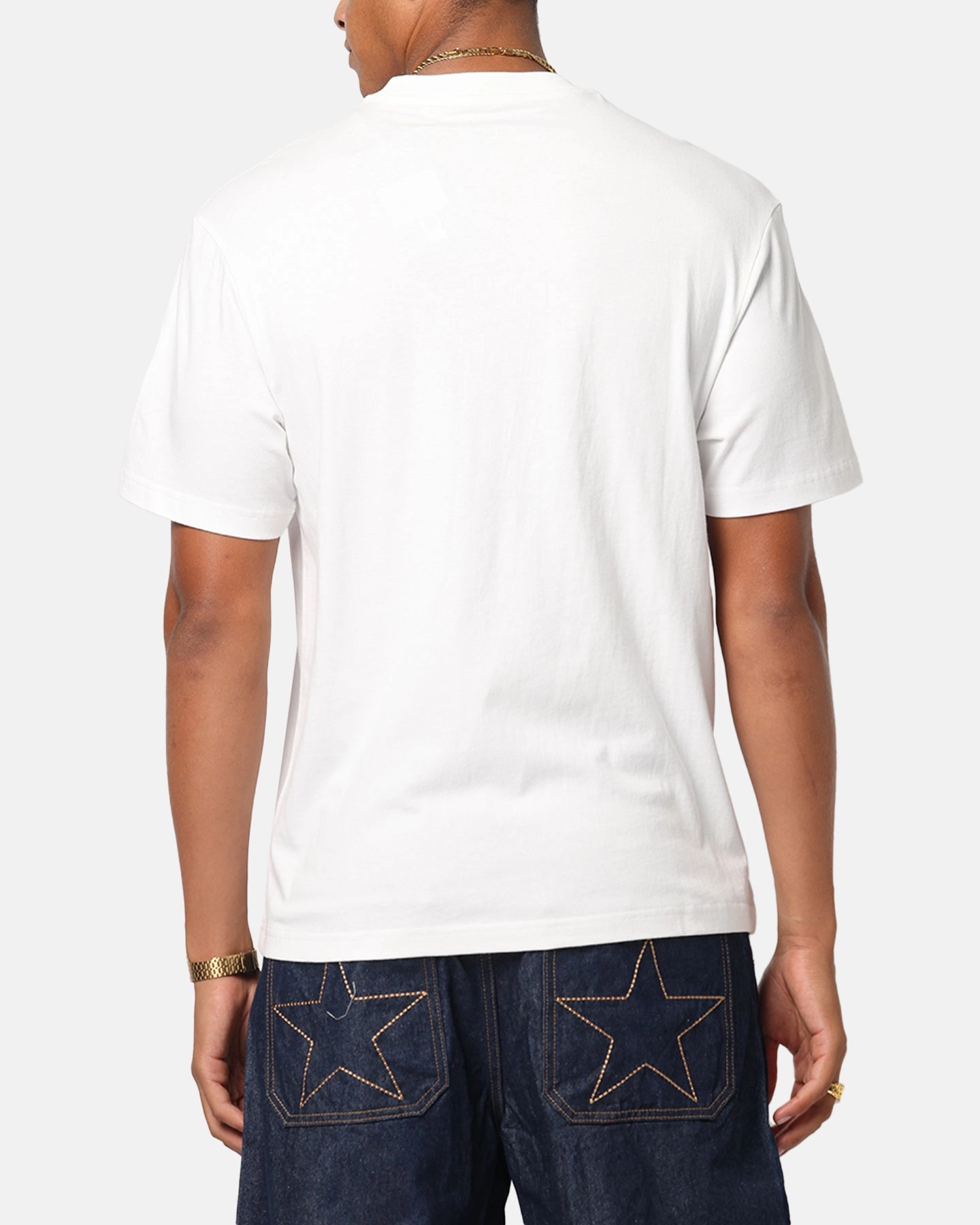 Flattering Fit Sporty and Cool Mitchell & Ness West Coast Eagles  Mascot T-Shirt Vintage White