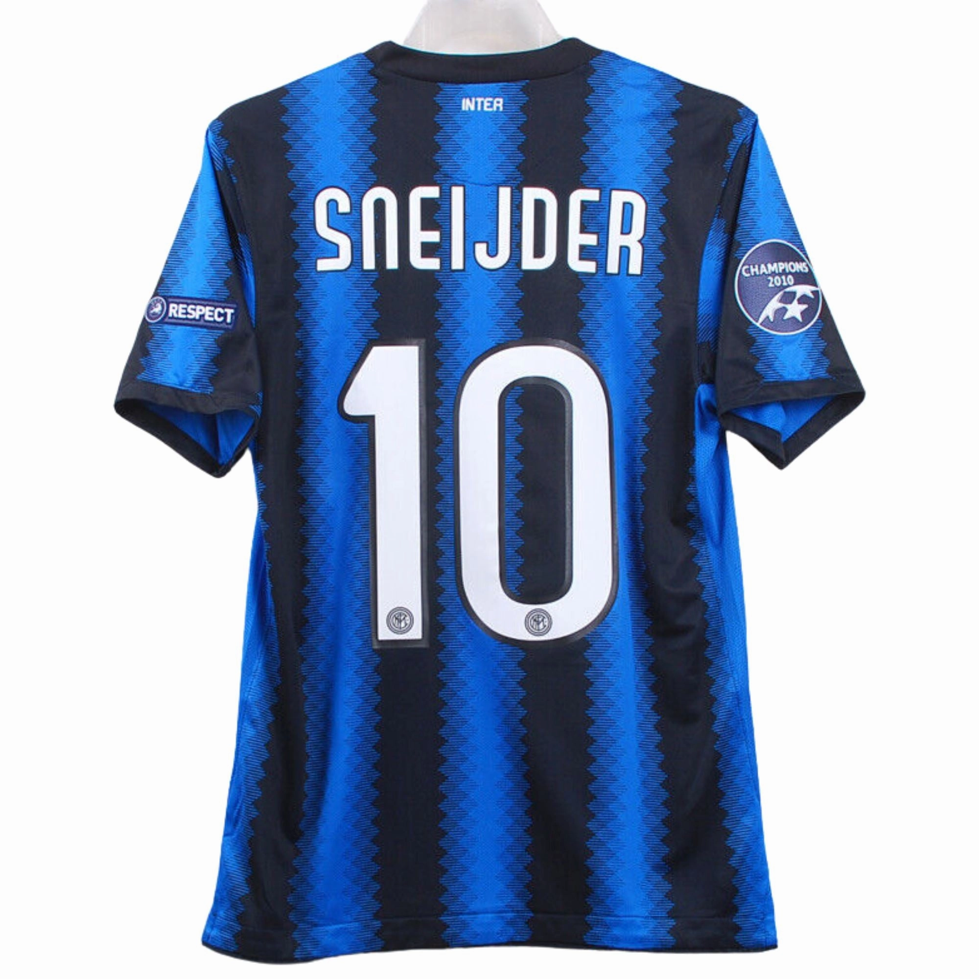 2010/11 Inter Milan Home Jersey with full patches Temperature Regulating Lining Friction Dispersing Weave