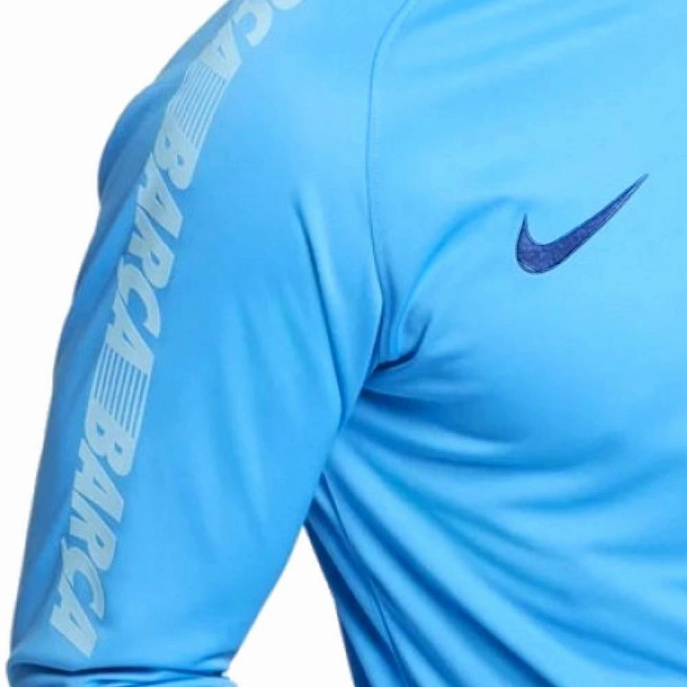 FC Barcelona soccer presentation Tracksuit light blue 2019 - Nike DoubleLayered Fabric