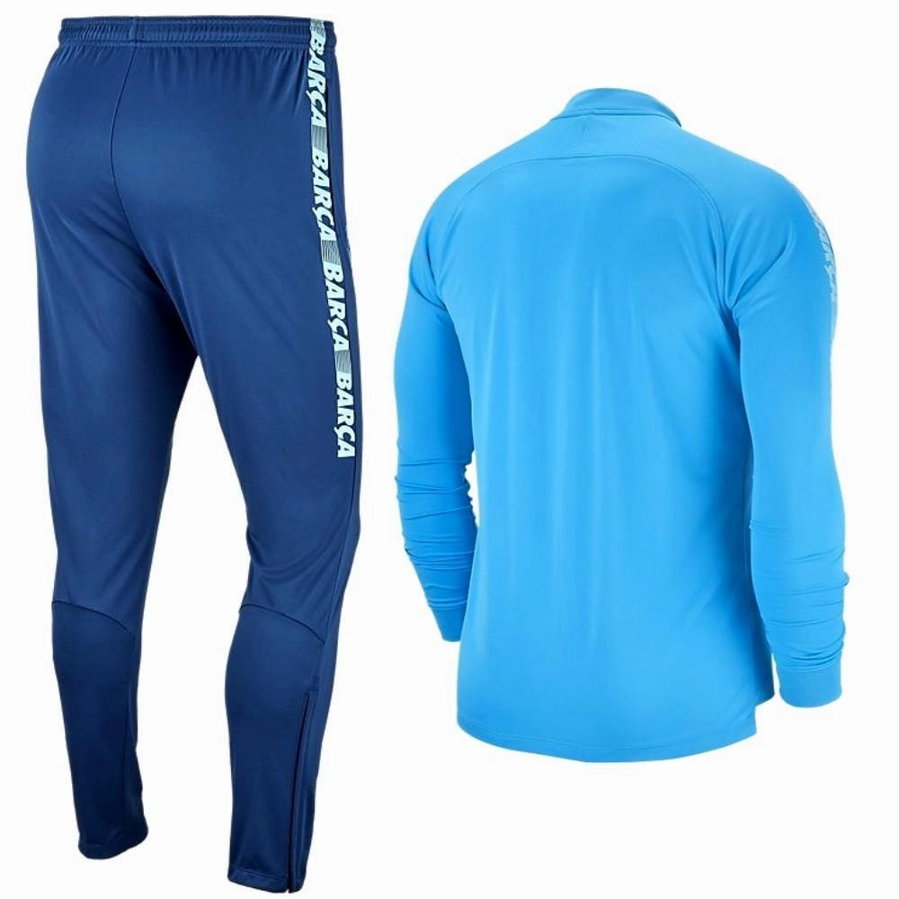 international MoistureLock Dry Surface FC Barcelona soccer presentation Tracksuit light blue 2019 - Nike