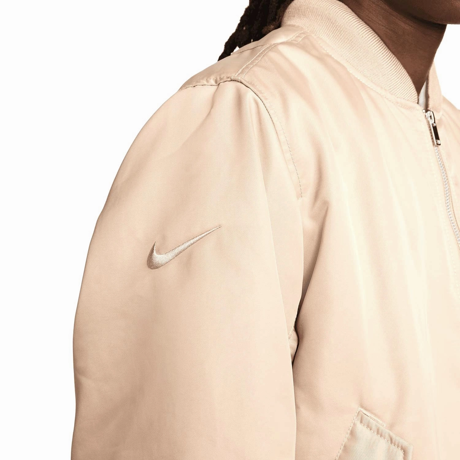 FC Barcelona presentation bomber jacket 2023 desert beige - Nike ring venue FlexibleSeamlessDesign