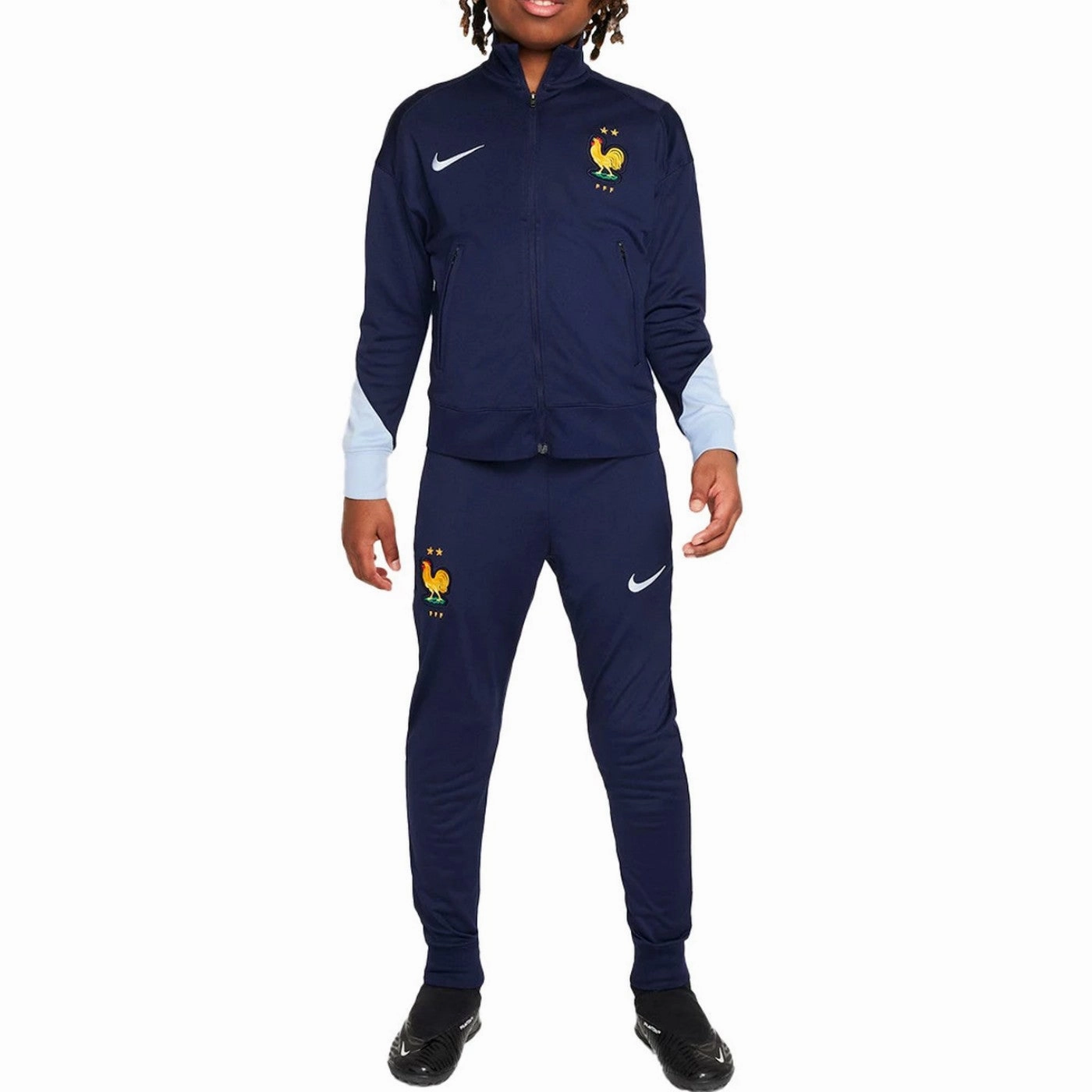 Unisex Performance Kids - France training presentation soccer tracksuit 2024/25 navy - Nike