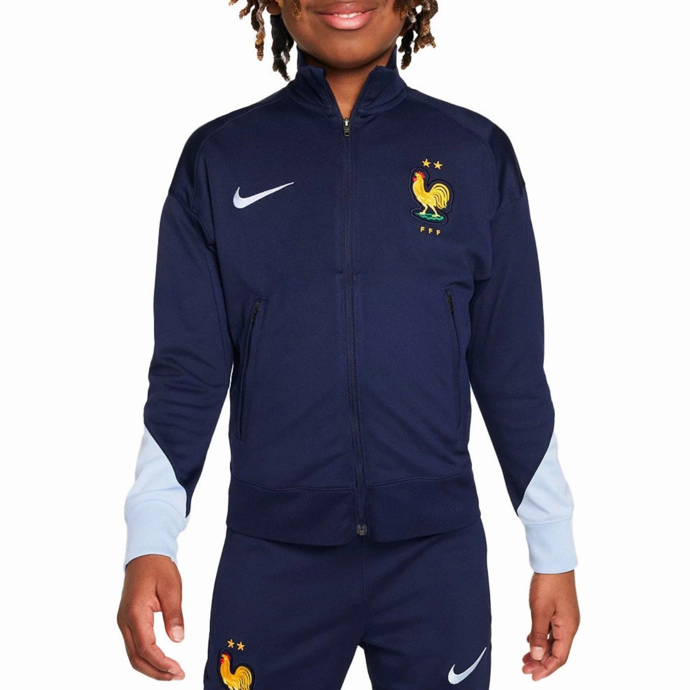 Classic Performance Ready Kids - France training presentation soccer tracksuit 2024/25 navy - Nike