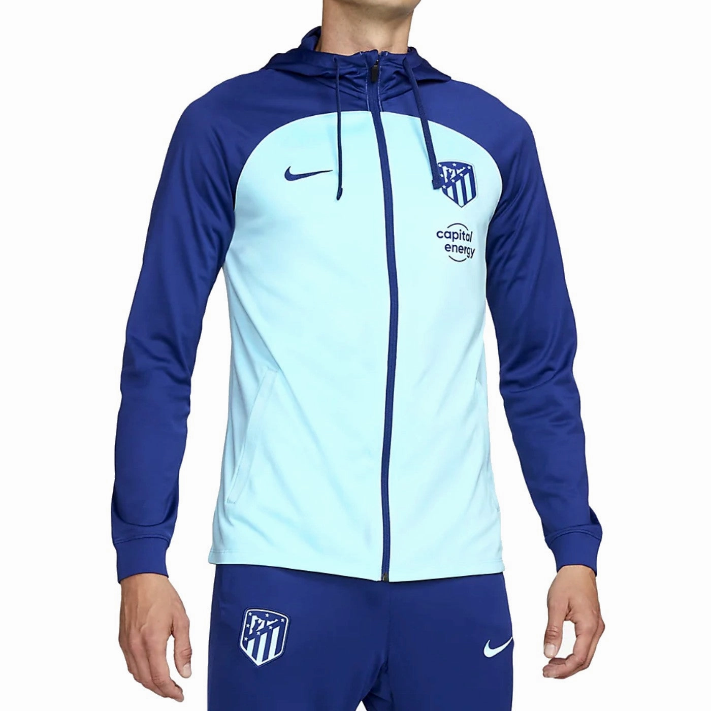Atletico Madrid hooded training presentation tracksuit 2022/23 - Nike NonIrritatingStitching