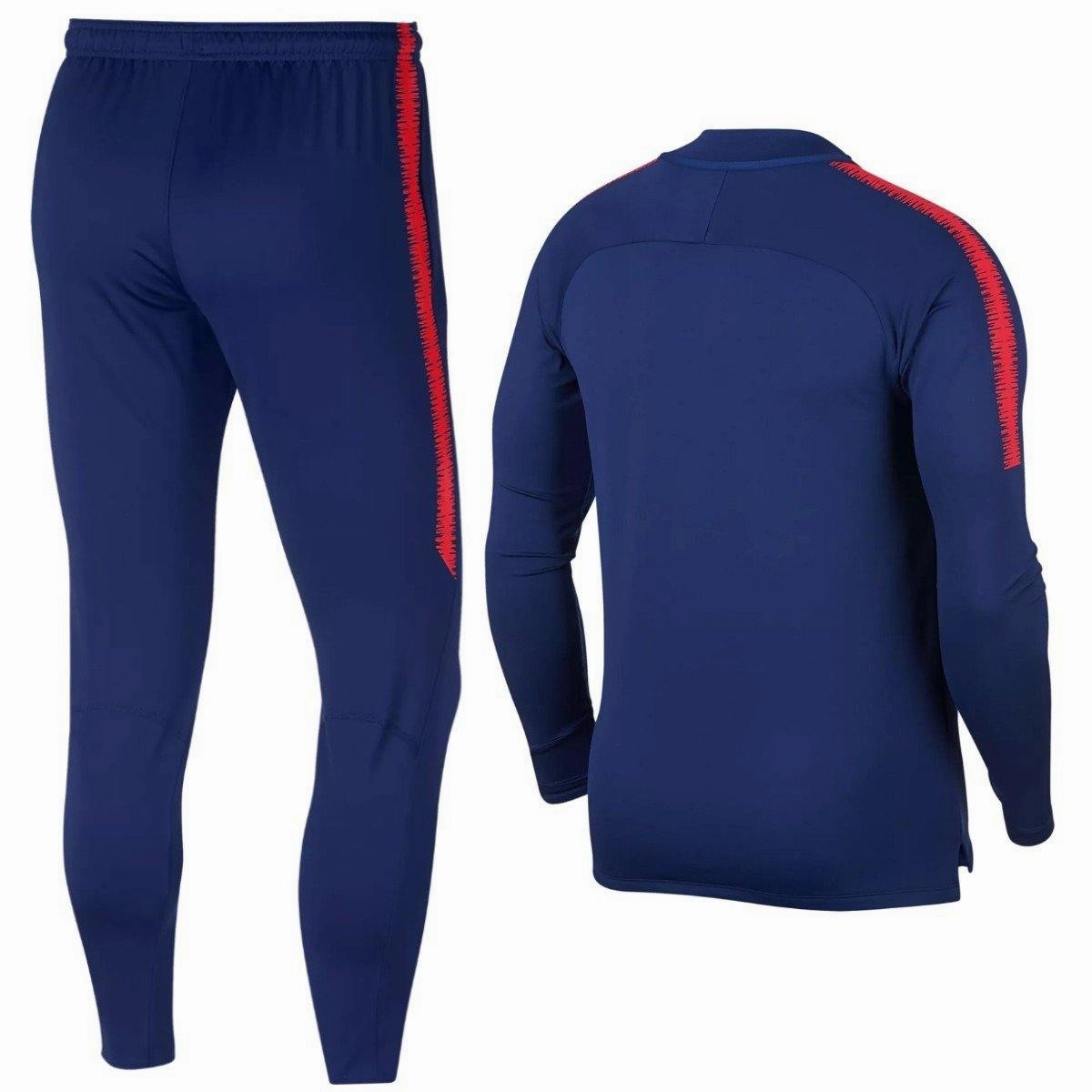 Ergonomic Panel Design Travel Wear Atletico Madrid Blue Technical Training Soccer Tracksuit 2018/19 - Nike