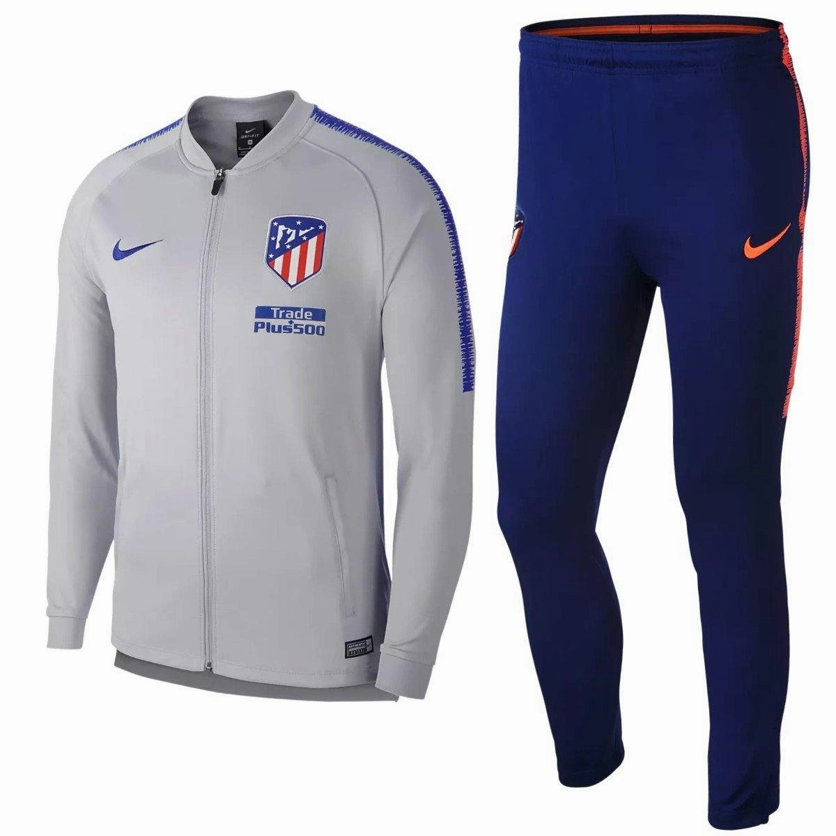 WaterResistantTrim Hydrophobic WaterResistant Coating Atletico Madrid presentation soccer tracksuit 2018/19 - Nike