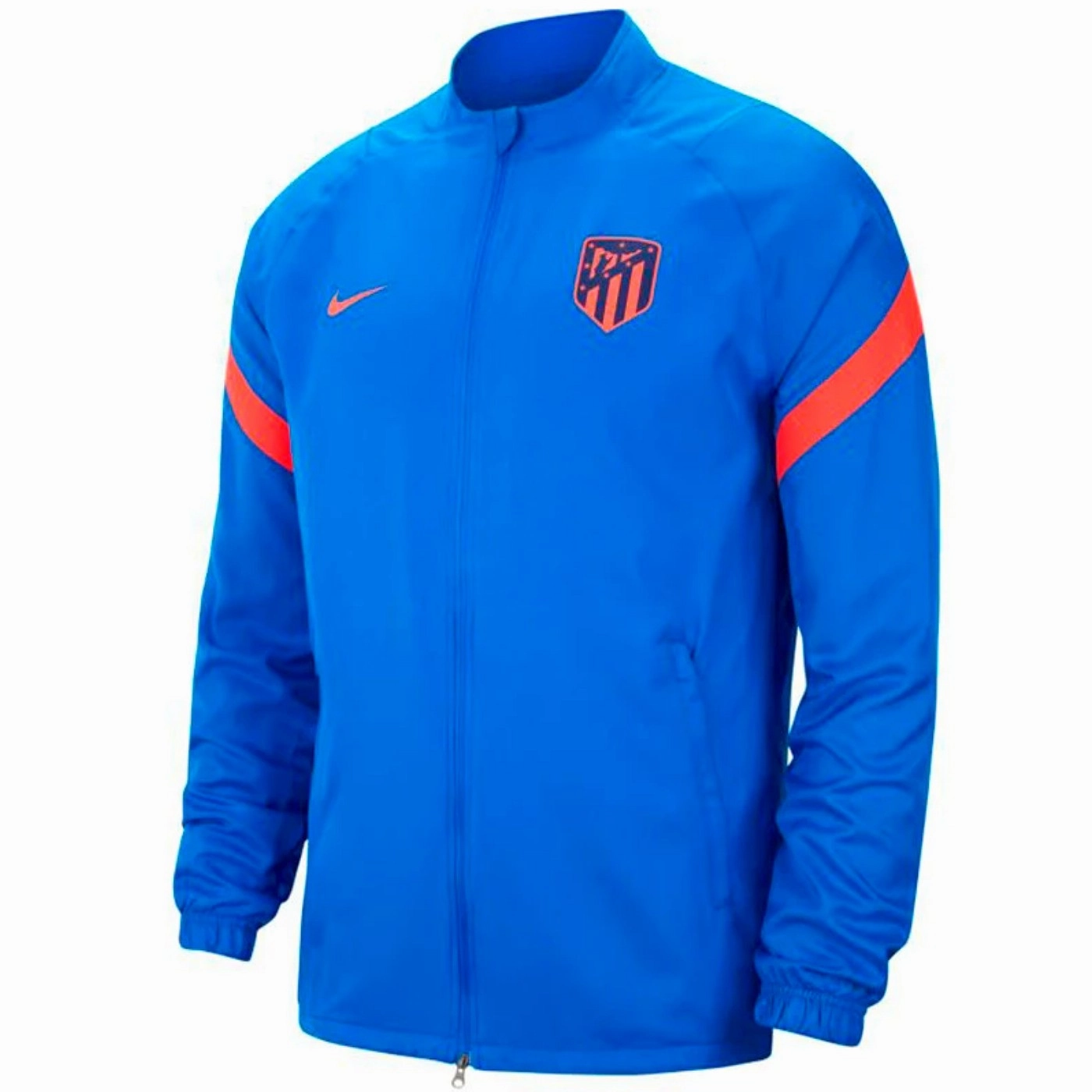 Marketing Atletico Madrid presentation soccer tracksuit 2021/22 - Nike