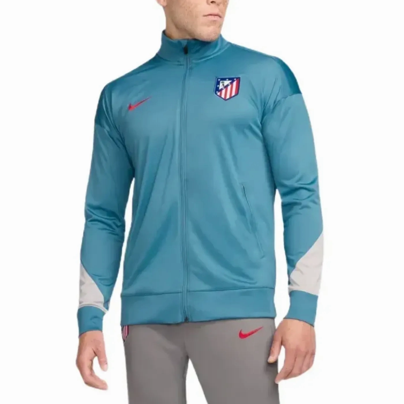 Atletico Madrid training presentation Soccer tracksuit 2024/25 - Nike Abrasion Resistant Design