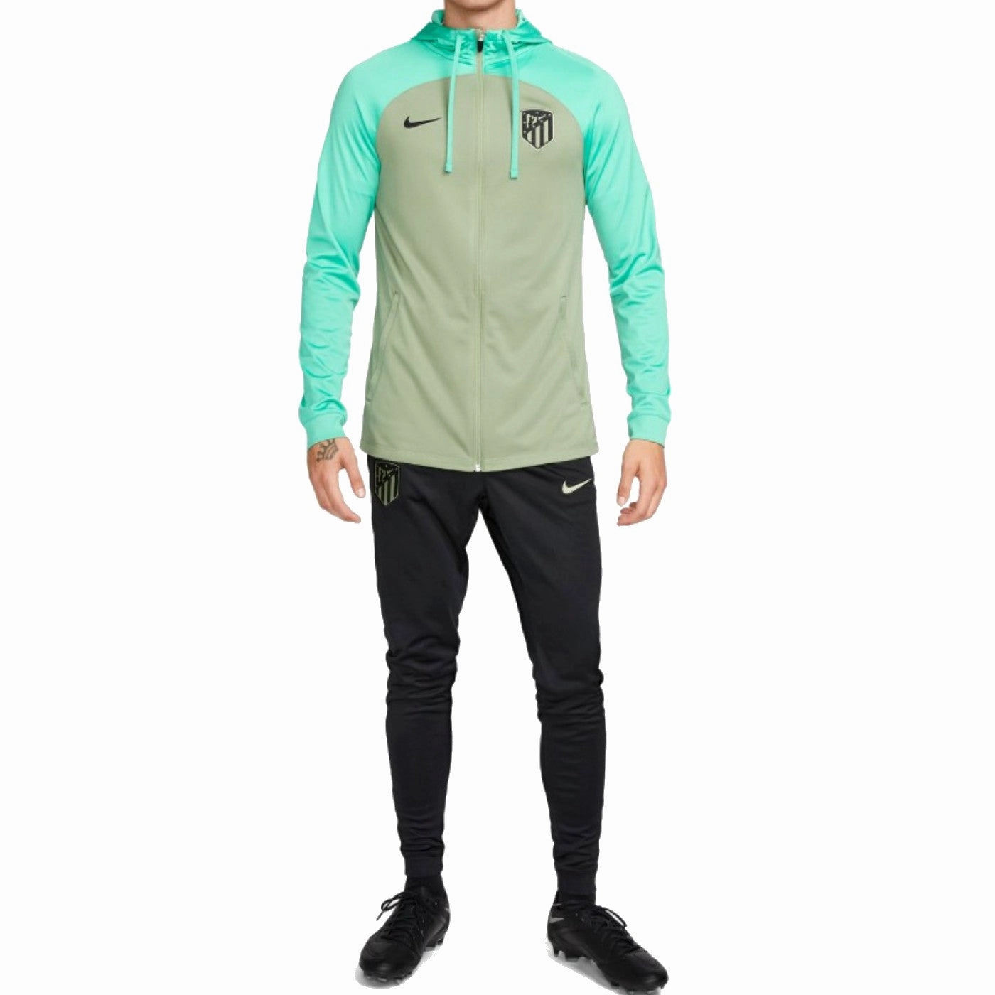 Atletico Madrid UCL hooded presentation tracksuit 2023/24 - Nike branding venue