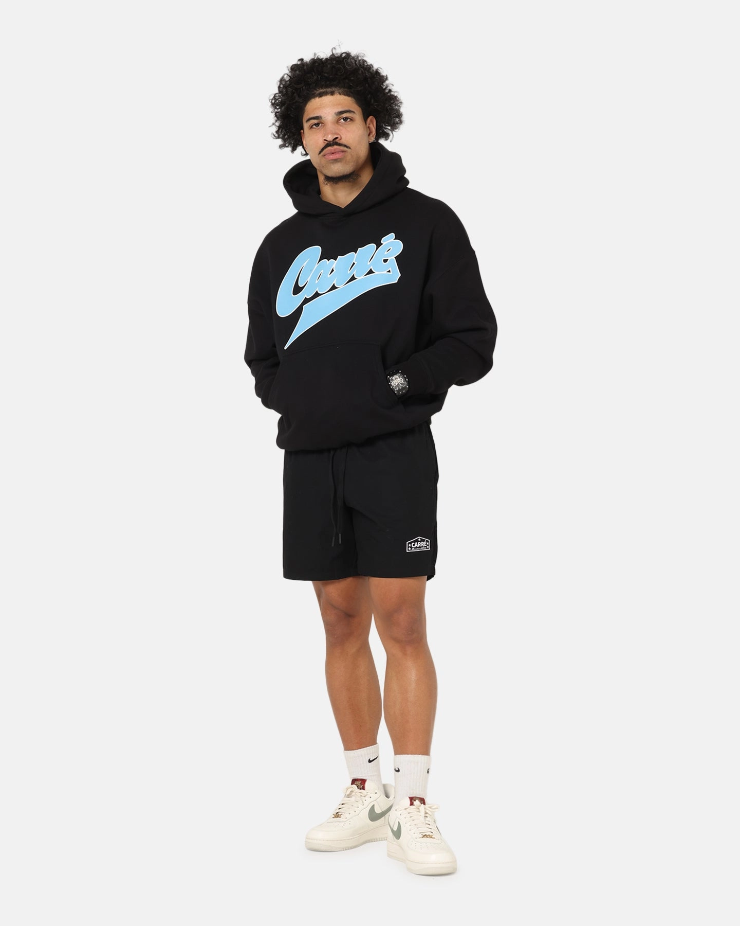 Urban Cool Carre Slugger Script Hoodie Black