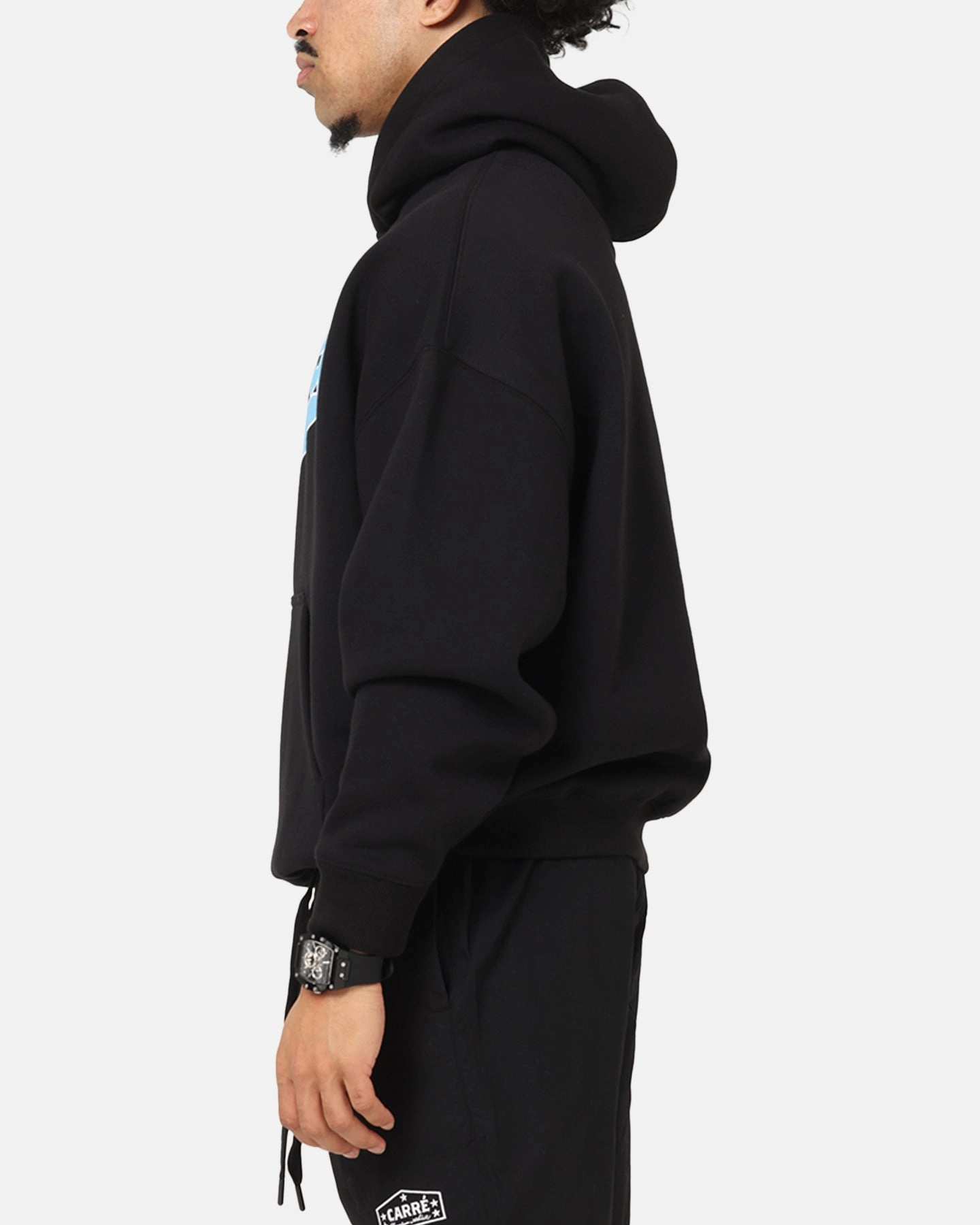 Carre Slugger Script Hoodie Black Wolf like