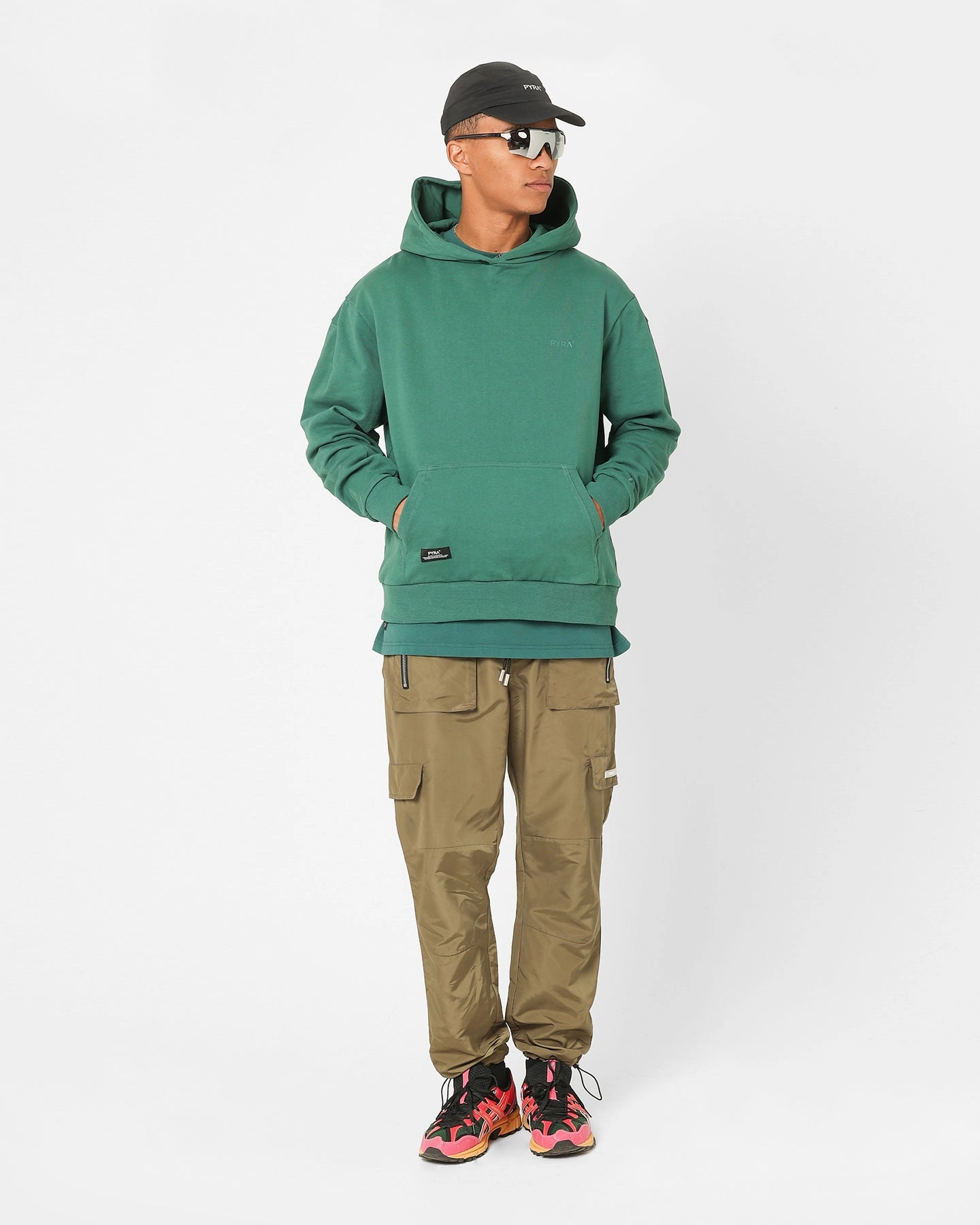 Pyra Core Logo Hoodie Marine Compression Packed Design