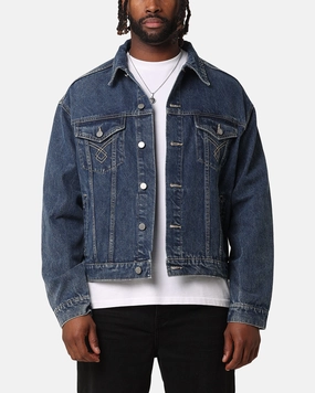 Cozy Design Feedback XXIII Classic Trucker Denim Jacket Mid Blue
